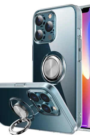Prix Cassé ShieldCase Coque TPU avec anneau iPhone 13 Pro (transparent)