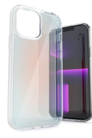 Remise Coverzs Coque transparent et dégradé de colours iPhone 13 (rouge)