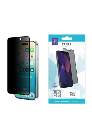 Acheter En Ligne Verre trempé iPhone 17 Pro - Confidentialité Zanaé