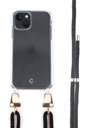 Coverzs Coque transparente avec cordon noir iPhone 13 Mini Offre Exclusive