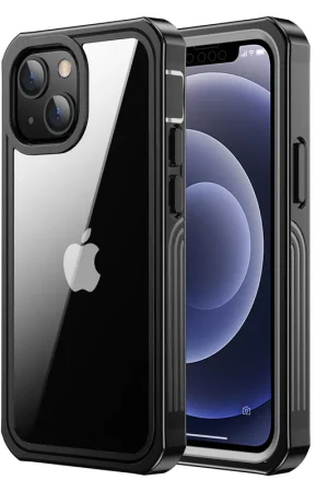 ShieldCase Coque Triple Couche iPhone 13 (transparent-noir) Retour Gratuit