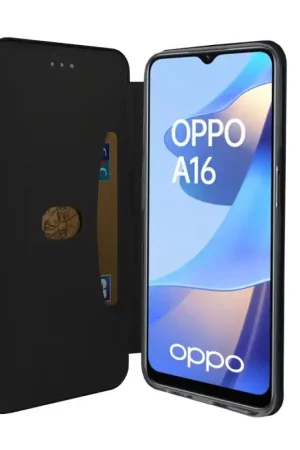 Offre Exclusive Etui pour Oppo A16/A16S - Folio Business avec fermeture aimantée - Noir