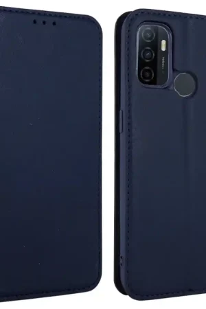 Book case sans fenêtre pour OPPO A53S - BLEU NUIT Haute Qualité