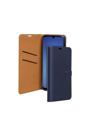Prix Choc Folio Huawei P Smart 2021 Wallet avec languette Bleu Marine Bigben