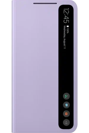 Petit Prix Folio Samsung G S21FE Clear View Cover Lavande Samsung