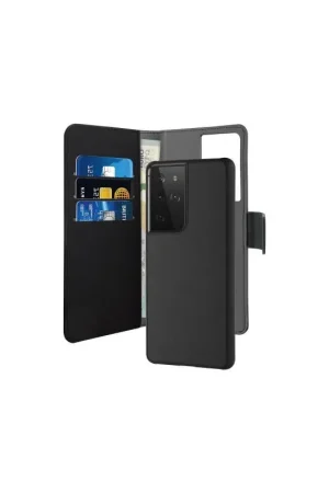 Commande En Gros Folio 2 en 1 Samsung G S21 Ultra 5G - Coque Magnétique Noir Puro