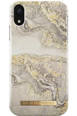 Coque Fashion iPhone XR Sparkle Greige Marble Ideal Of Sweden Promotion Saisonnière