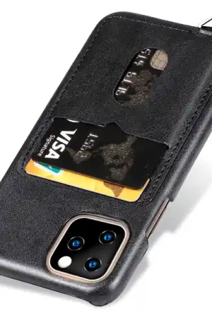 Dernière Chance ShieldCase Coque vintage fente carte Phone 12 Pro (noir)