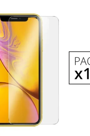 Authentique Pack de 10 Verres Trempés pour iPhone 11 / XR