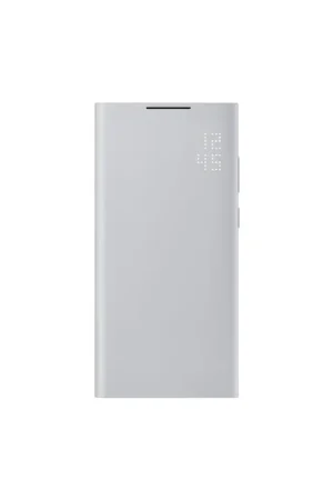 Dernier Modèle Etui Samsung Galaxy S22 Ultra Smart Led View Cover gris