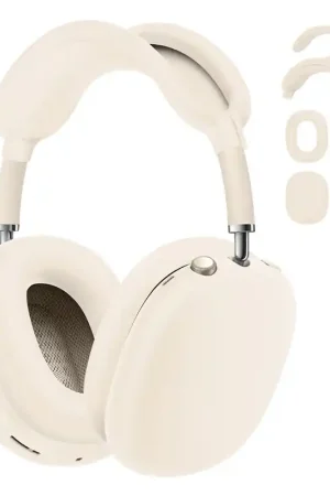 Top Vente Étuis en silicone ShieldCase pour AirPods Max 2 - Ensemble 4 en 1 (étoiles scintillantes)