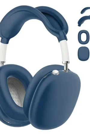 Étuis en silicone ShieldCase pour AirPods Max - Ensemble de 4 en 1 (bleu foncé) Bon Marché