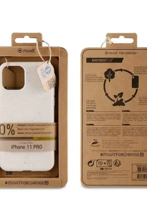 COQUE APPLE IPHONE 11 PRO - MUVIT FOR CHANGE BAMBOOTEK COTTON Prix Bas
