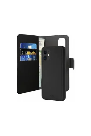 Folio 2 en 1 iPhone 12 mini Coque Magnétique Noir Puro Populaire