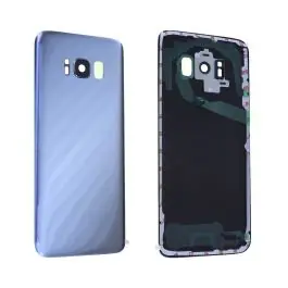 Vitre arrière avec vitre cache caméra sans logo Samsung Galaxy S8 (G950F) Argent Marque
