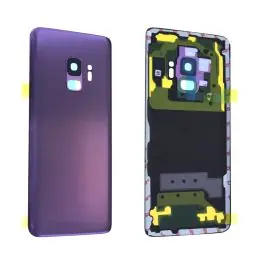 Vitre arrière avec vitre cache caméra sans logo Samsung Galaxy S9 (G960F) Violet Nouveauté