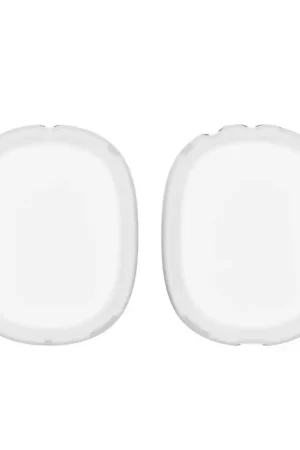 Authentique Ensemble de coussinets d'oreille et de coque en silicone ShieldCase pour AirPods Max (transparent)