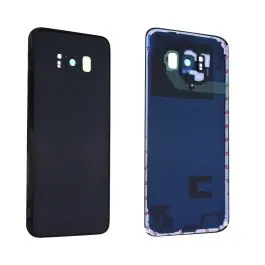 Vitre arrière avec vitre cache caméra sans logo Samsung Galaxy S8+ (G955F) Noir Midnight Jusqu’à Épuisement Des Stocks
