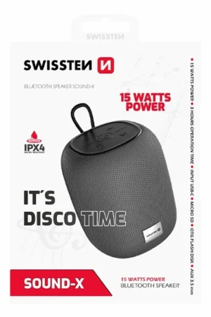 Acheter En Ligne Petite enceinte bluetooth 15W Swissten Gris