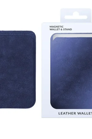 Populaire Porte carte MagSafe Alcantara Marine