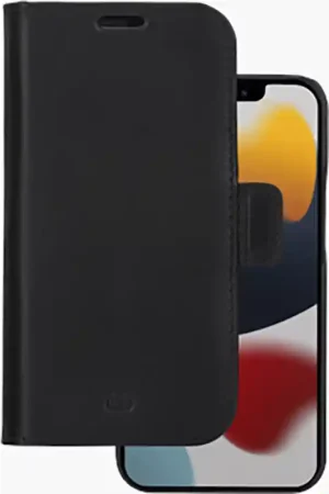 Expédié Aujourd’hui Folio iPhone 13 Pro en Cuir Magnétique Lynge Noir DBramante1928