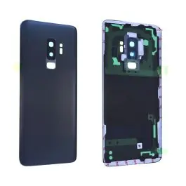 Vitre arrière avec vitre cache caméra sans logo Samsung Galaxy S9+ (G965F) Gris Nouvel Arrivage