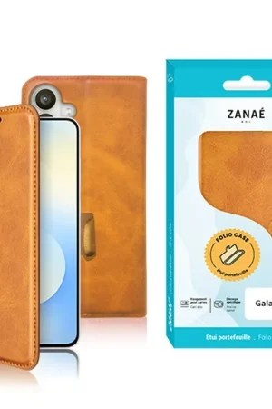 Portefeuille Zanae Columbia Galaxy S26 Moutarde Prix Réduit