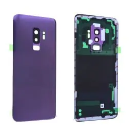 Vitre arrière avec vitre cache caméra sans logo Samsung Galaxy S9+ (G965F) Violet Lilac Meilleur Choix