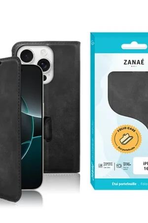 Portefeuille Zanae Columbia iPhone 16 Pro Noir Nouvelle Collection