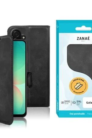 Portefeuille Zanae Columbia pour Galaxy A26 Noir Nouveauté