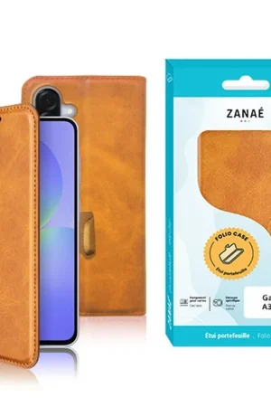 Portefeuille Zanae Columbia pour Galaxy A36/56 Moutarde Quantité Limitée