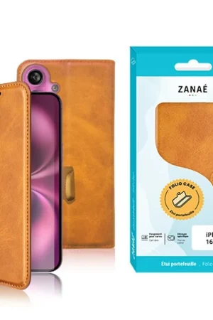 Acheter En Ligne Portefeuille Zanae Columbia pour iPhone 16 Plus Moutarde