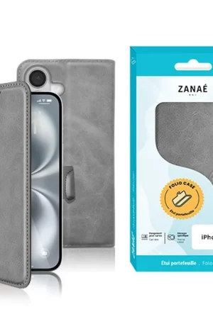 Quantité Limitée Portefeuille Zanae Columbia pour iPhone 17 Gris