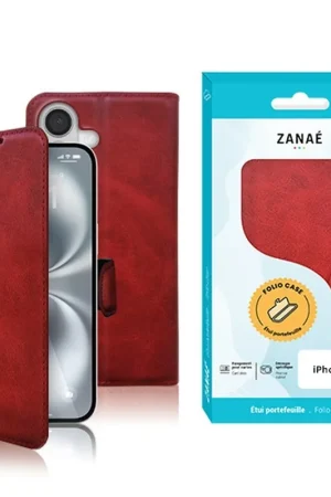 Portefeuille Zanae Columbia pour iPhone 17 Rouge Produit De Marque