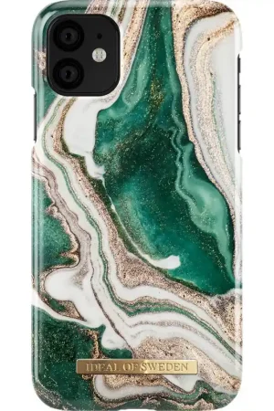 Expédition Rapide iPhone 11/ XR Fashion Case Goldeb Jade Marble Ideal Of Sweden