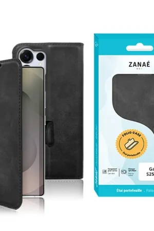 Portefeuille Zanae Columbia pour Galaxy S25 Ultra Noir Livraison Express