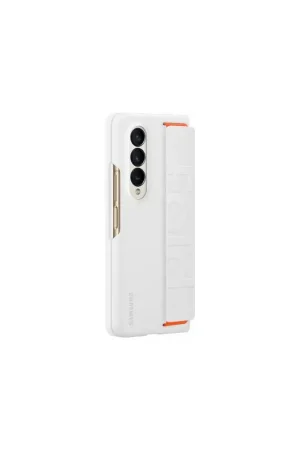 Coque Samsung Galaxy Z Fold 4 Silicone avec lanière Blanche Samsung Offre Exclusive