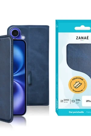 Populaire Portefeuille Zanae Columbia pour iPhone 16 Marine