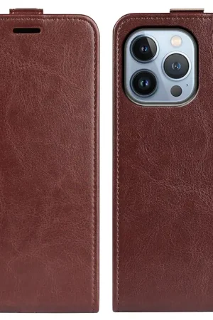 ShieldCase Étui à rabat iPhone 14 Pro Max (marron) Satisfait Ou Remboursé