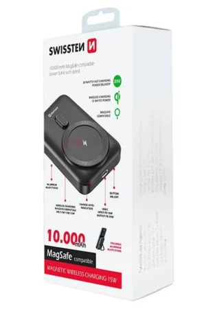 Achat Immédiat Power Bank Swissten 10000 mAh Noir