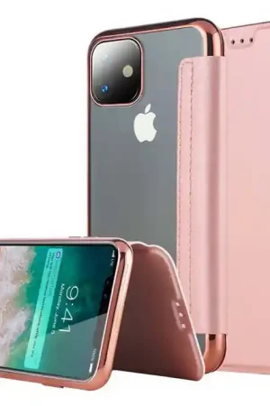 Livraison Express ShieldCase Étui à rabat galvanisé iPhone 11 (rose)