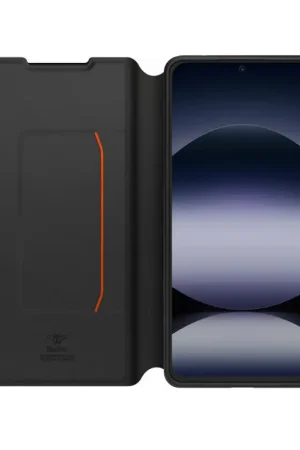 Quantité Limitée Folio noir + Dragonne pour Redmi Note 14 4G