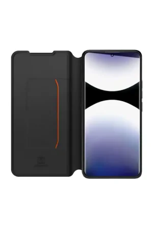 Folio noir avec Dragonne pour Redmi Note 14 Pro Plus 5G Nouvel Arrivage