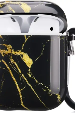 ShieldCase Étui AirPods 2 Amazing Black Marble Haute Qualité