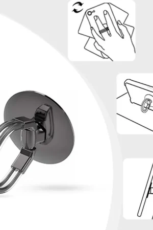 Support anneau rotatif 360° Noir Commande En Gros