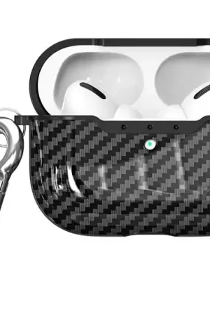 Dernier Modèle ShieldCase Étui Airpods Pro à rayures noires (noir)