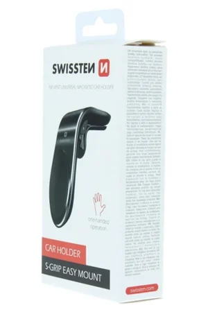 Support Voiture Magnétique Métal Swissten Noir Populaire