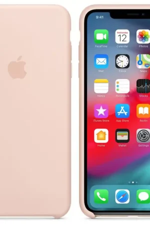 APPLE Coque en silicone pour iPhone Xs Max - Rose des sables Jusqu’à Épuisement Des Stocks