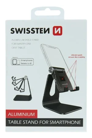 Support pour smartphone en aluminium noir Expédition Rapide