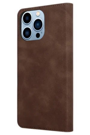 Nouvelle Collection Coverzs Étui de téléphone de luxe iPhone 14 Pro Max (marron foncé)